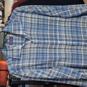 Garage Sale!! Ralph Lauren purple label 100% linen 16.5 made in Italy